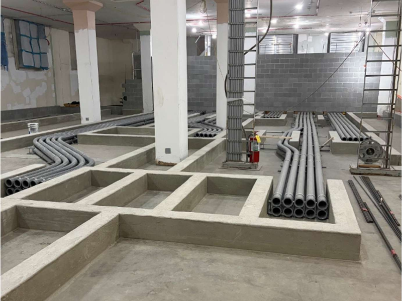 Conduit for feed to Mezzanine